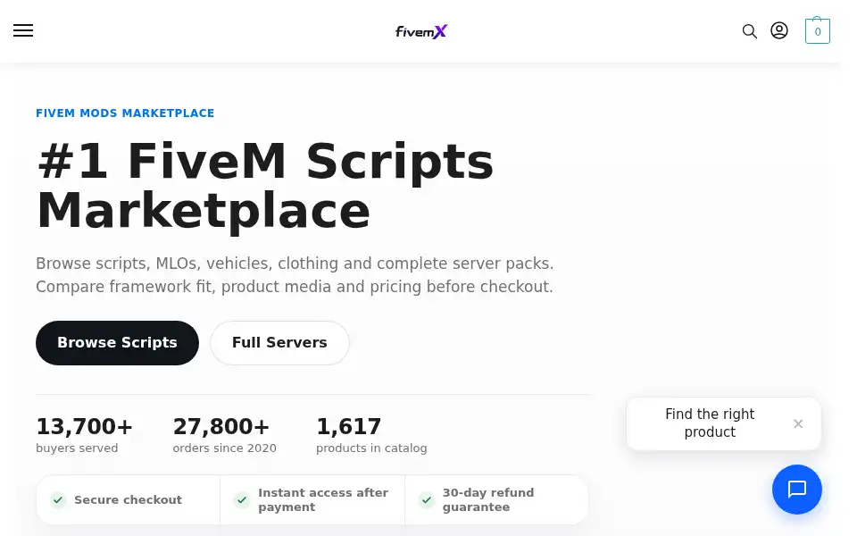 Screenshot of fivemx.com