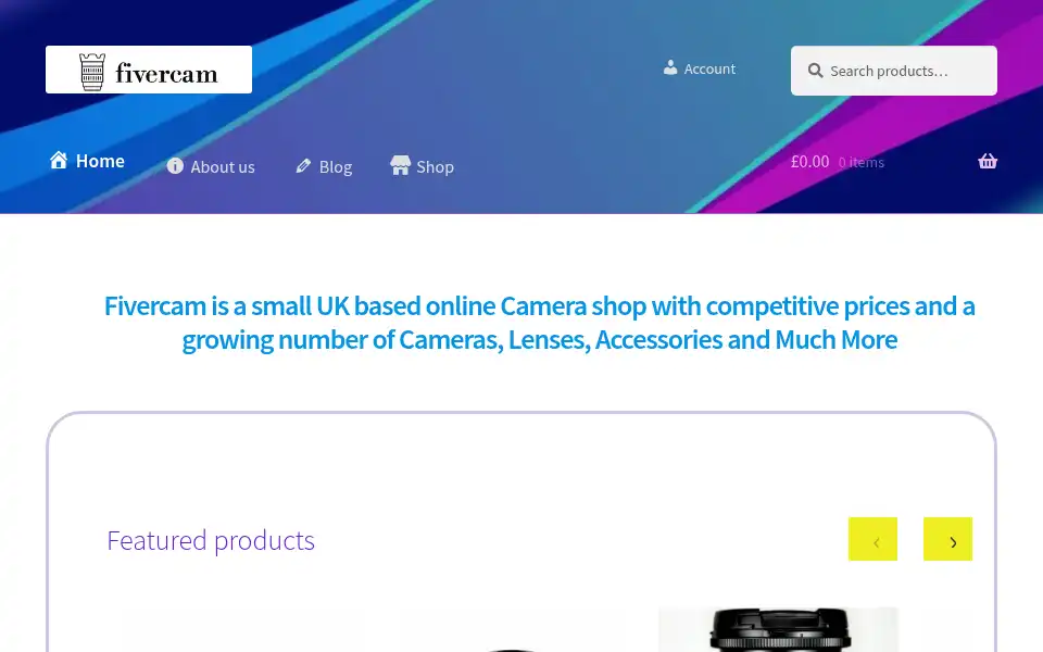 Screenshot of fivercam.com