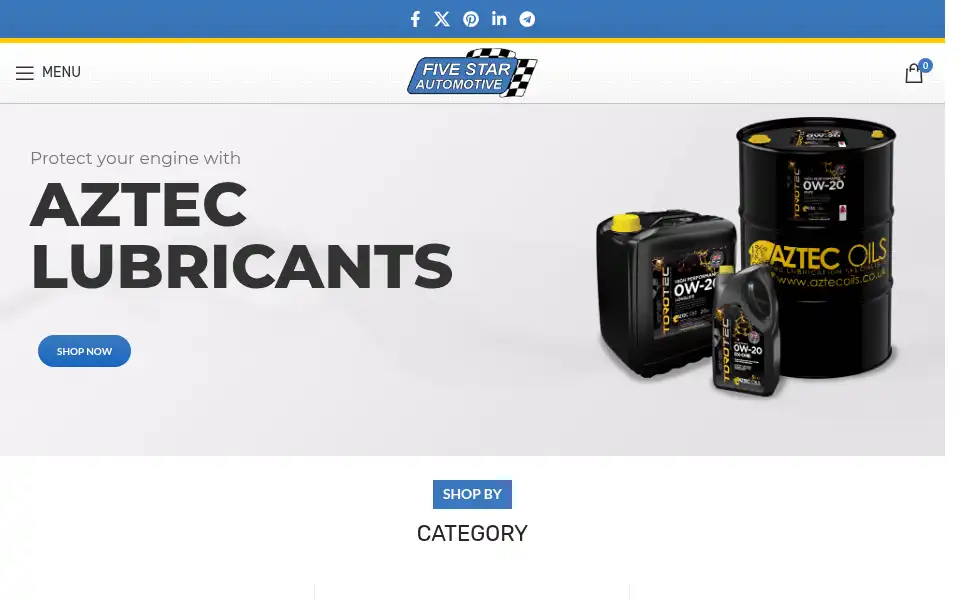 Screenshot of fivestarautomotive.co.uk