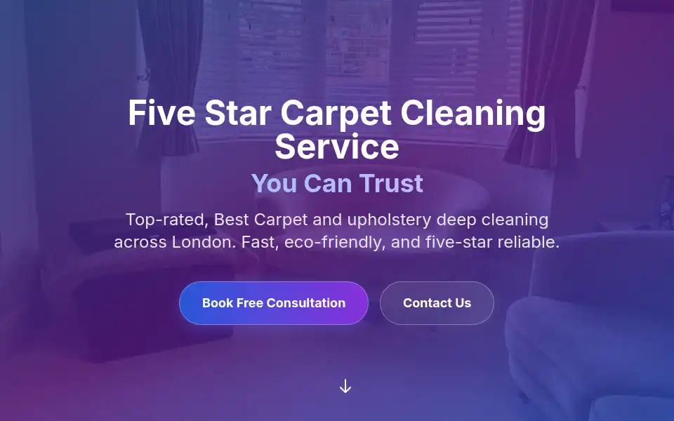 Screenshot of fivestarcarpetcleaning.co.uk