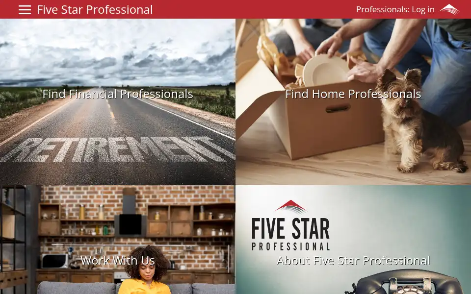 Screenshot of fivestarprofessional.com