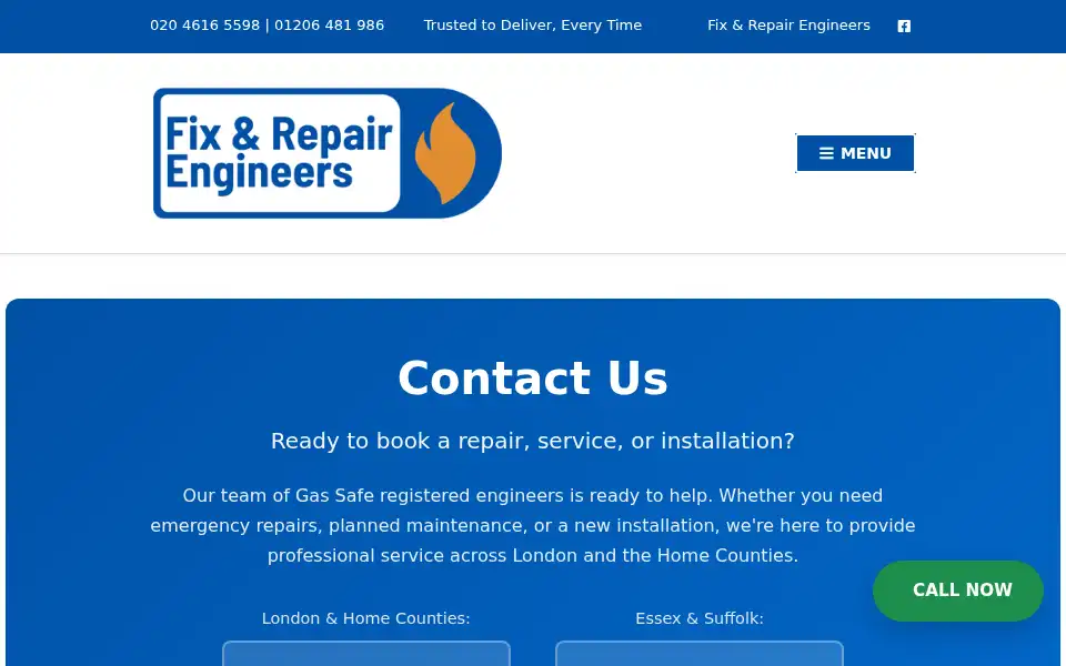 Screenshot of fixandrepairengineers.co.uk