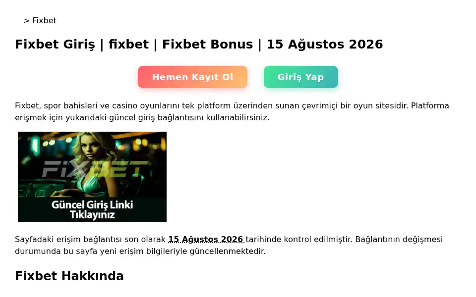 Screenshot of fixbet.bet