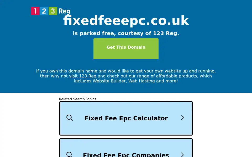 Screenshot of fixedfeeepc.co.uk