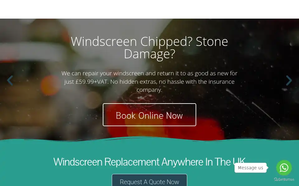 Screenshot of fixedpricewindscreens.co.uk