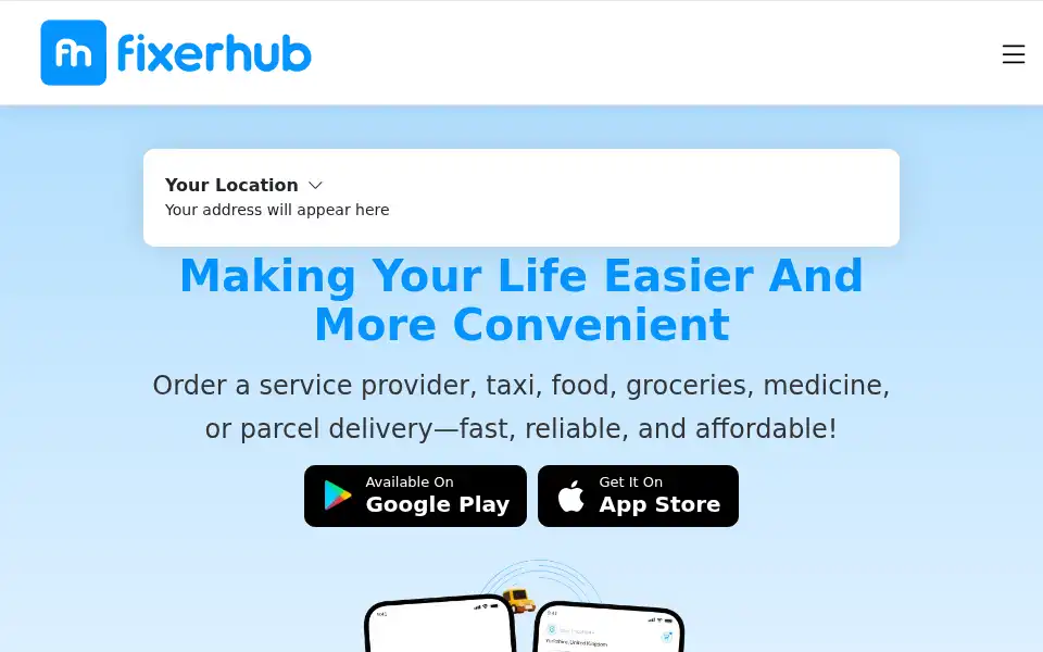 Screenshot of fixerhub.com