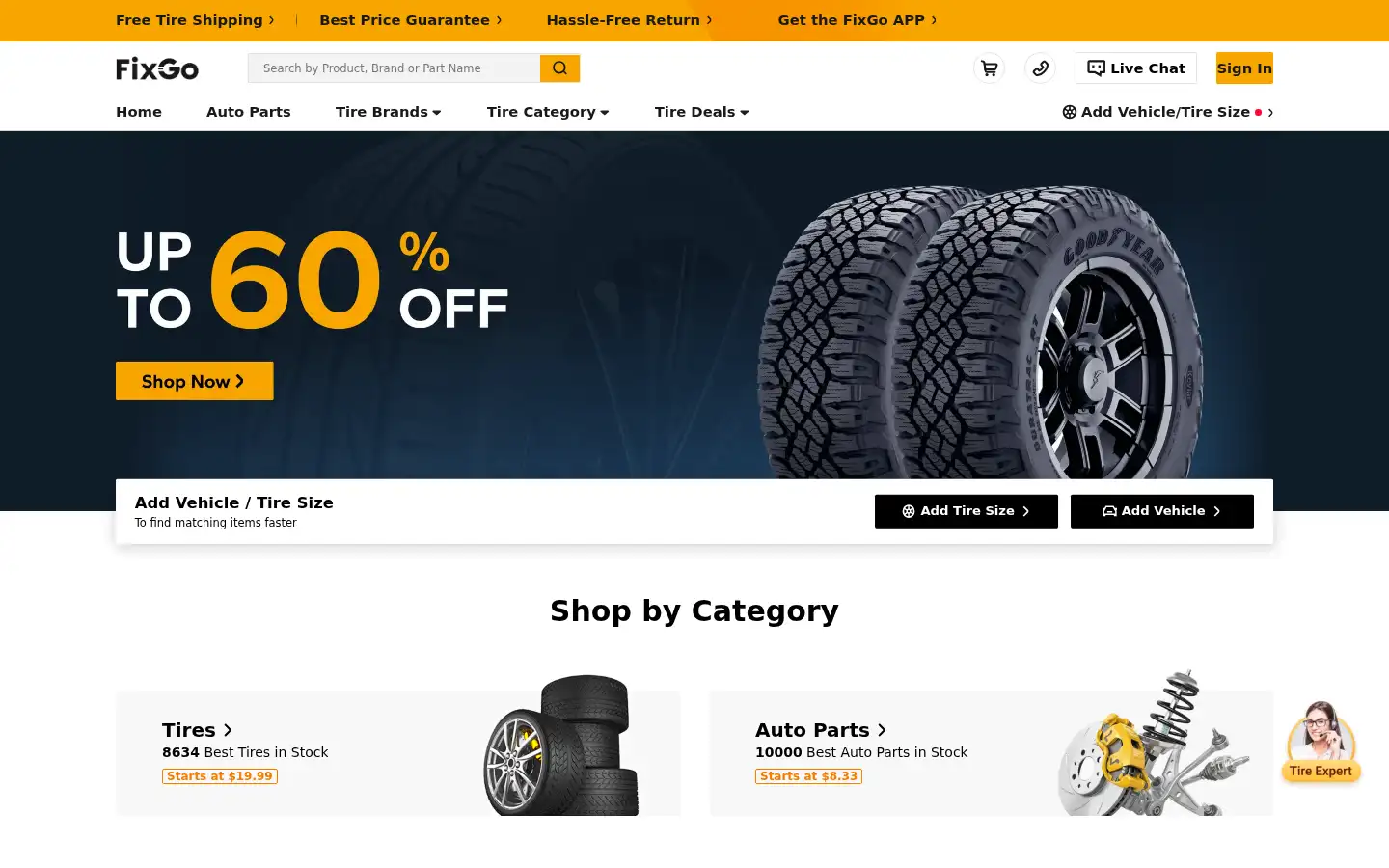 Screenshot of fixgo.com
