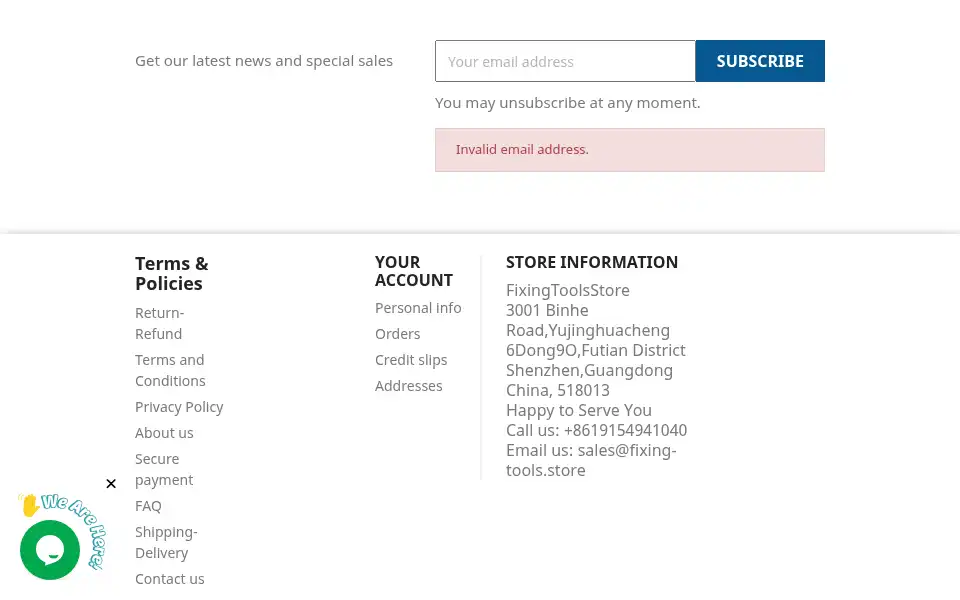 Screenshot of fixing-tools.store