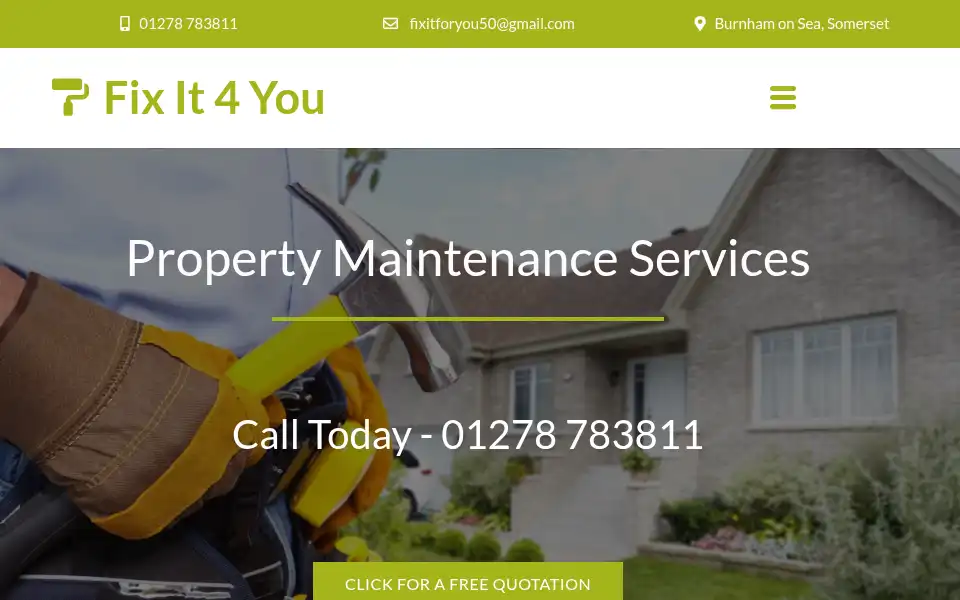 Screenshot of fixit4you.co.uk