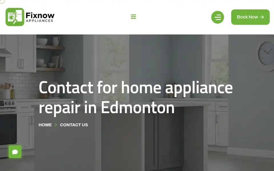 Screenshot of fixnowappliances.ca