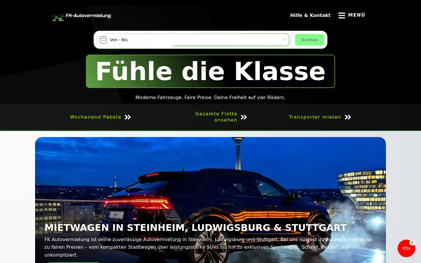 Screenshot of fk-autovermietung.de