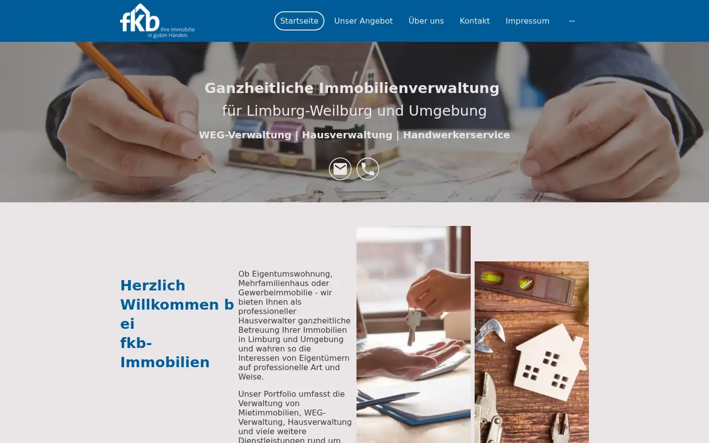 Screenshot of fkb-immobilien.de