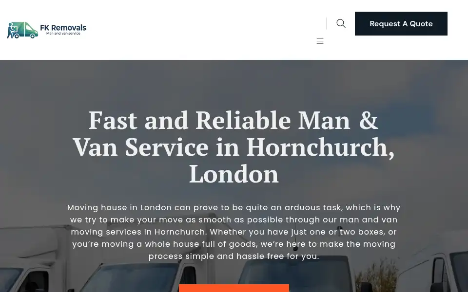 Screenshot of fkremovals.com