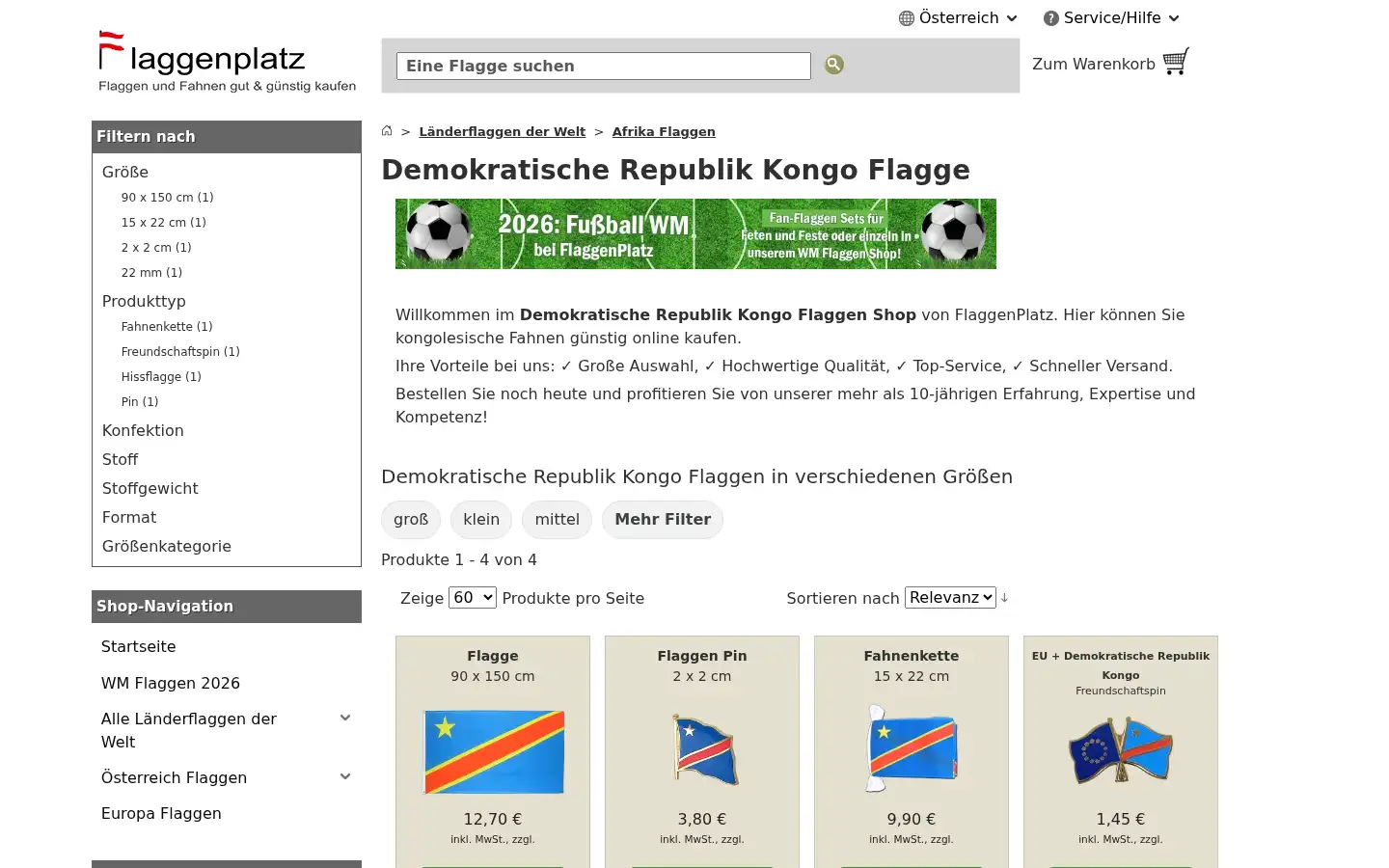 Screenshot of flaggenplatz.at