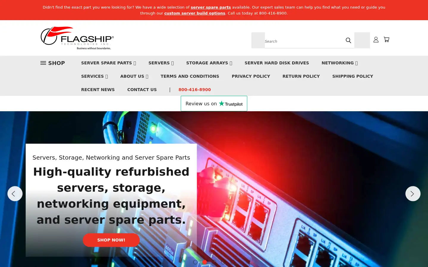 Screenshot of flagshiptech.com