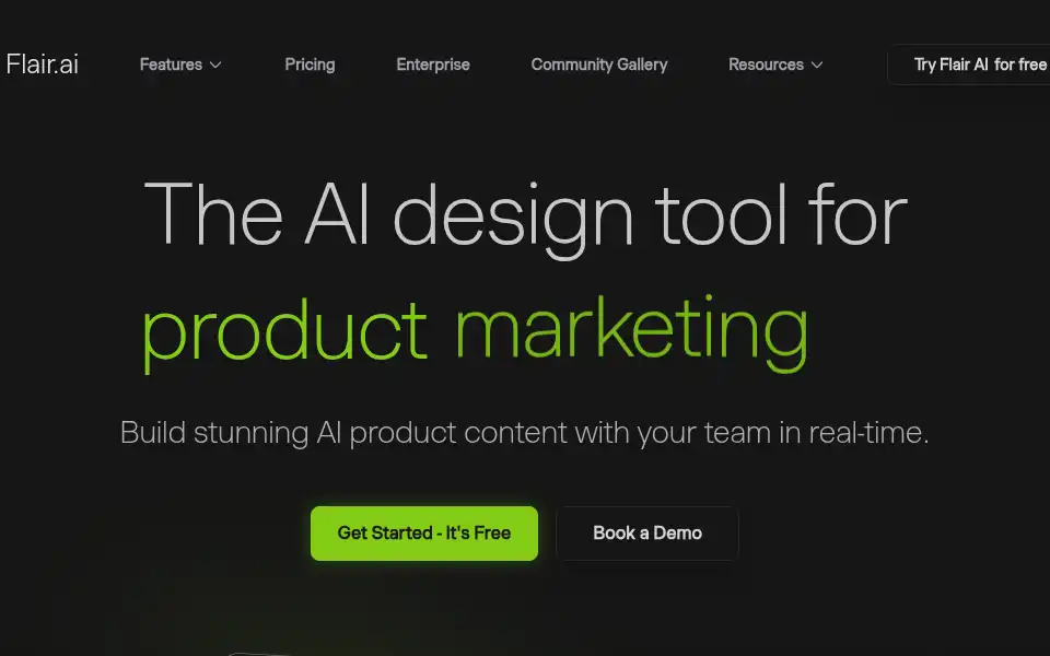 Screenshot of flair.ai