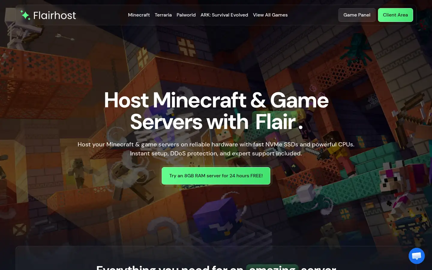 Screenshot of flair.host