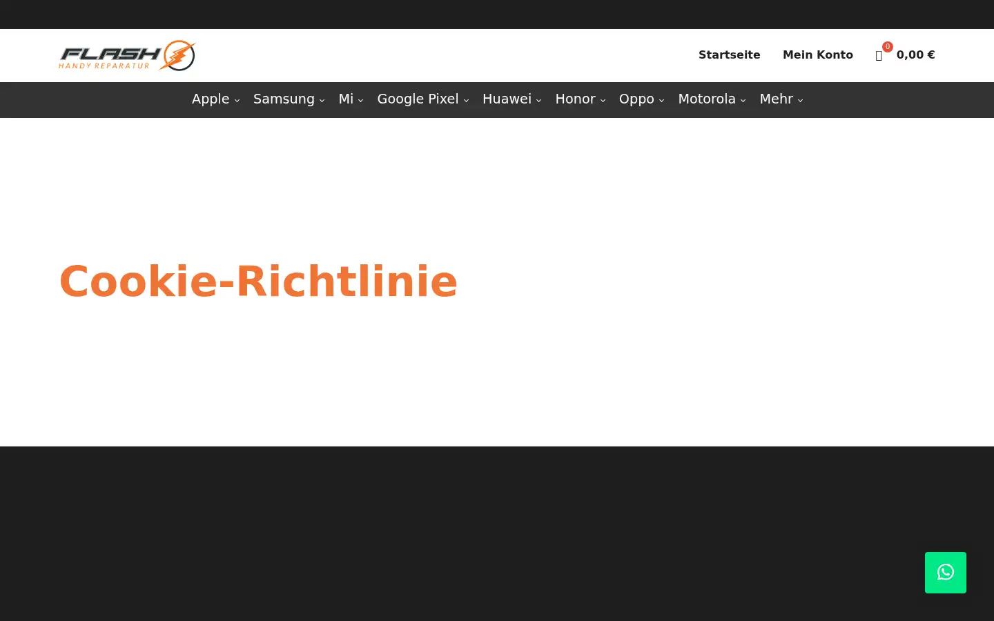 Screenshot of flash-reparaturen.de