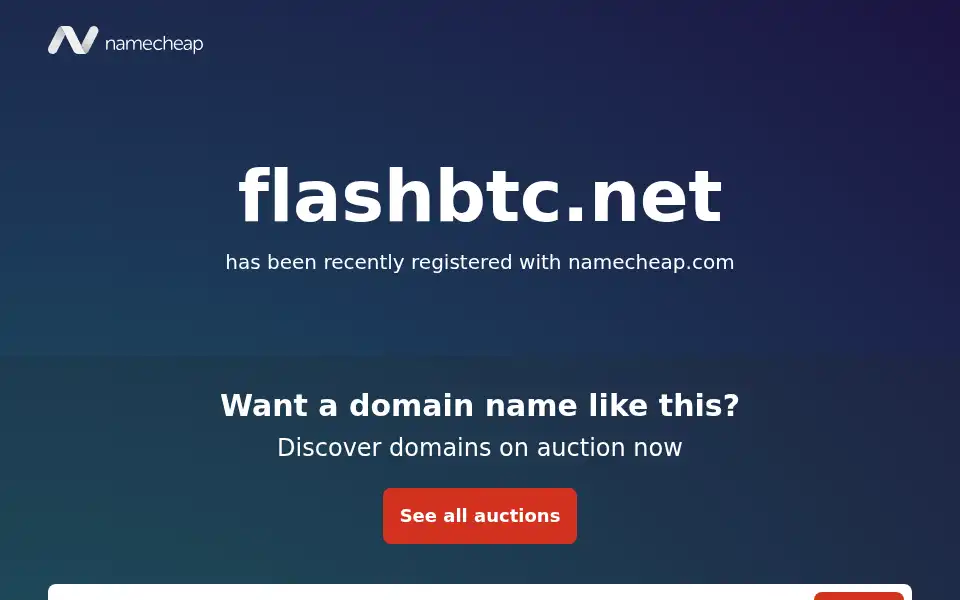 Screenshot of flashbtc.net