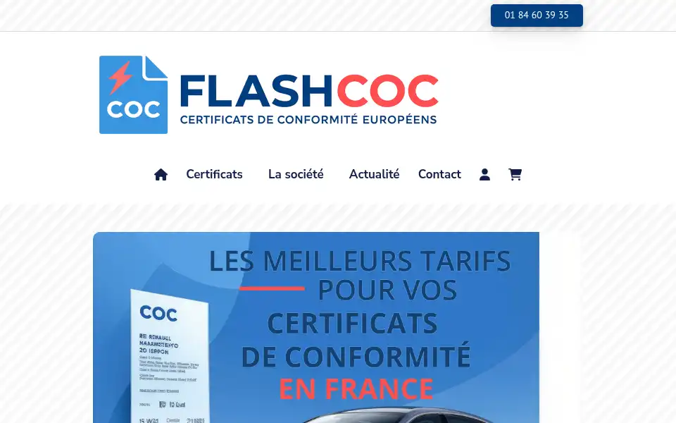 Screenshot of flashcoc.com