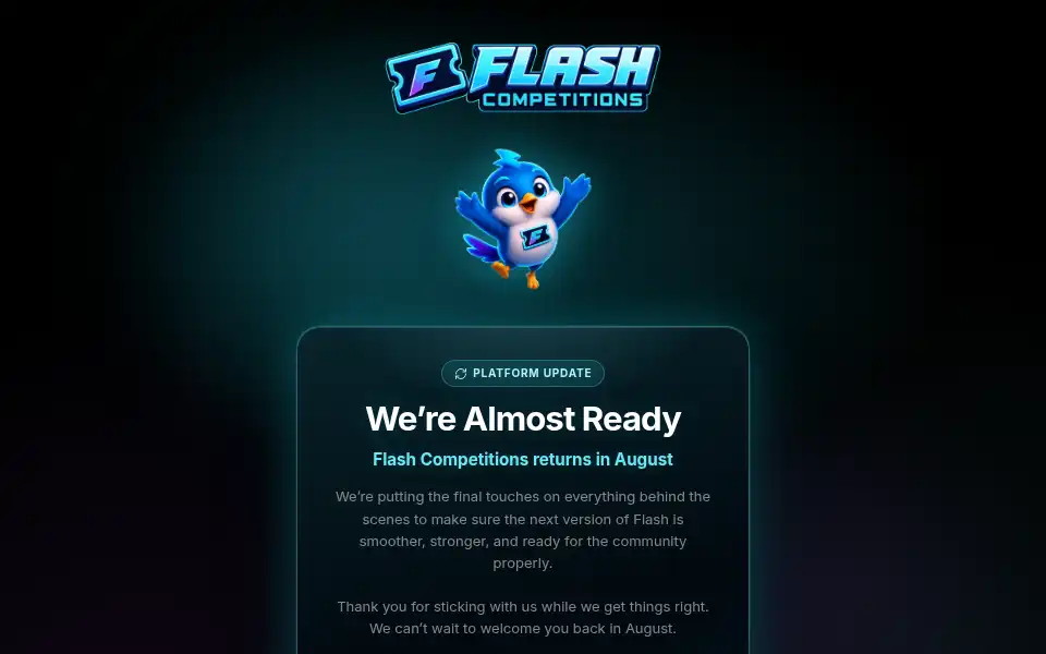 Screenshot of flashcompetitions.com