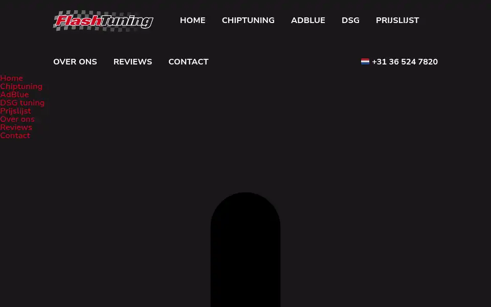 Screenshot of flashtuning.nl