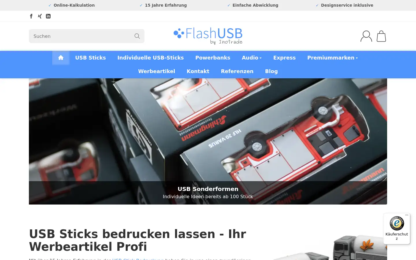 Screenshot of flashusb.de