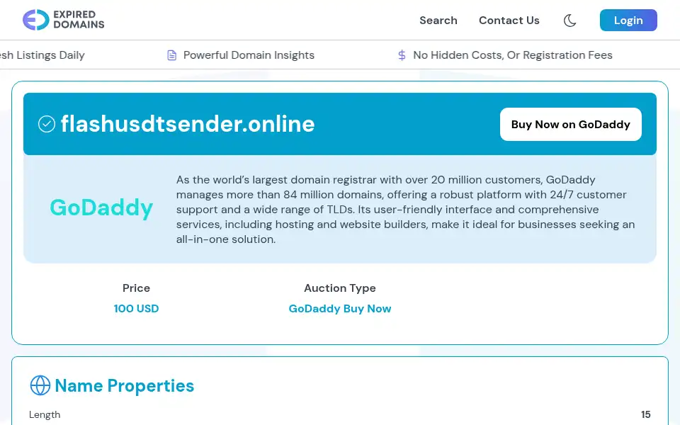 Screenshot of flashusdtsender.online