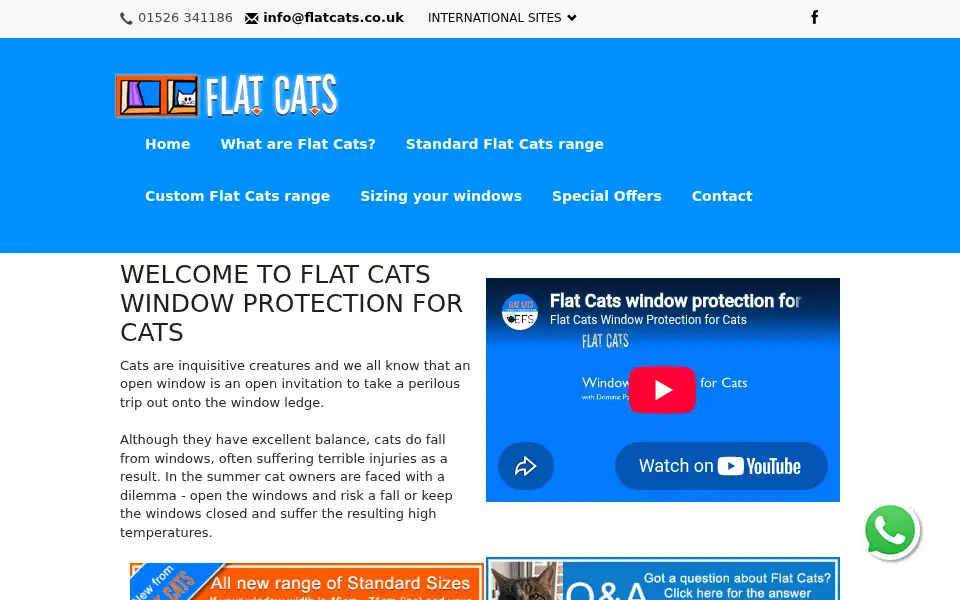 Screenshot of flatcats.co.uk