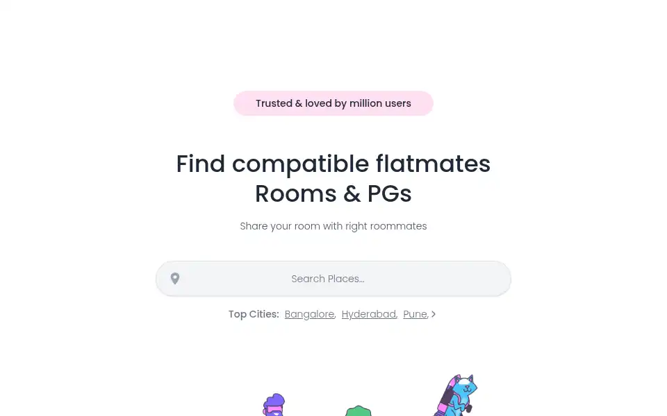 Screenshot of flatmate.in