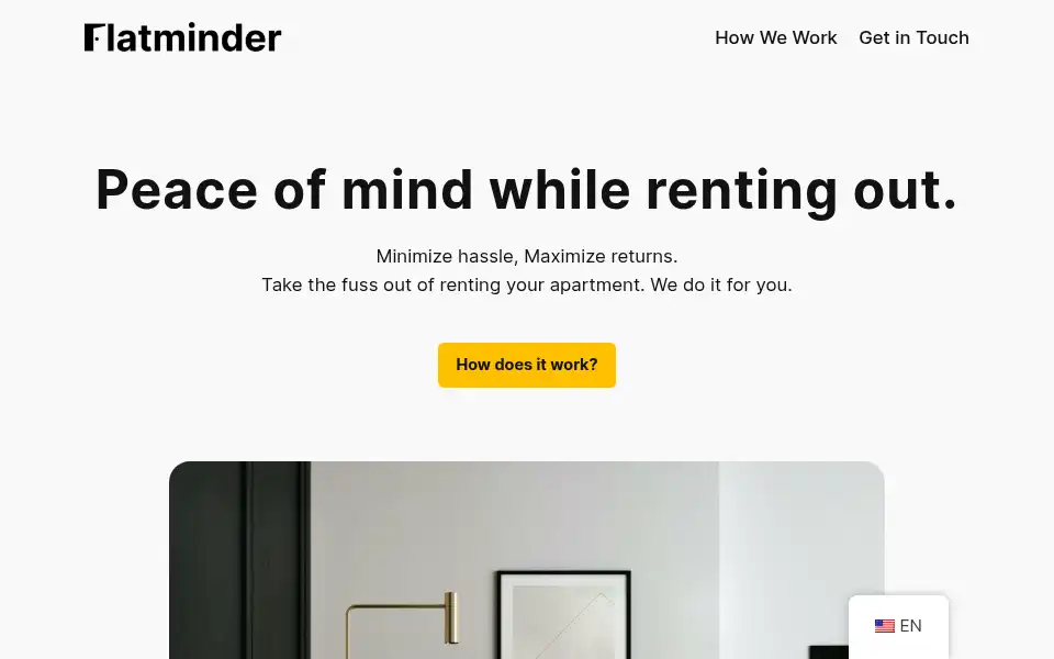 Screenshot of flatminder.com