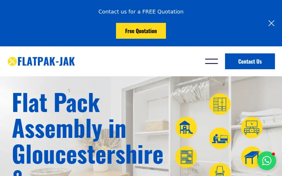 Screenshot of flatpakjak.co.uk