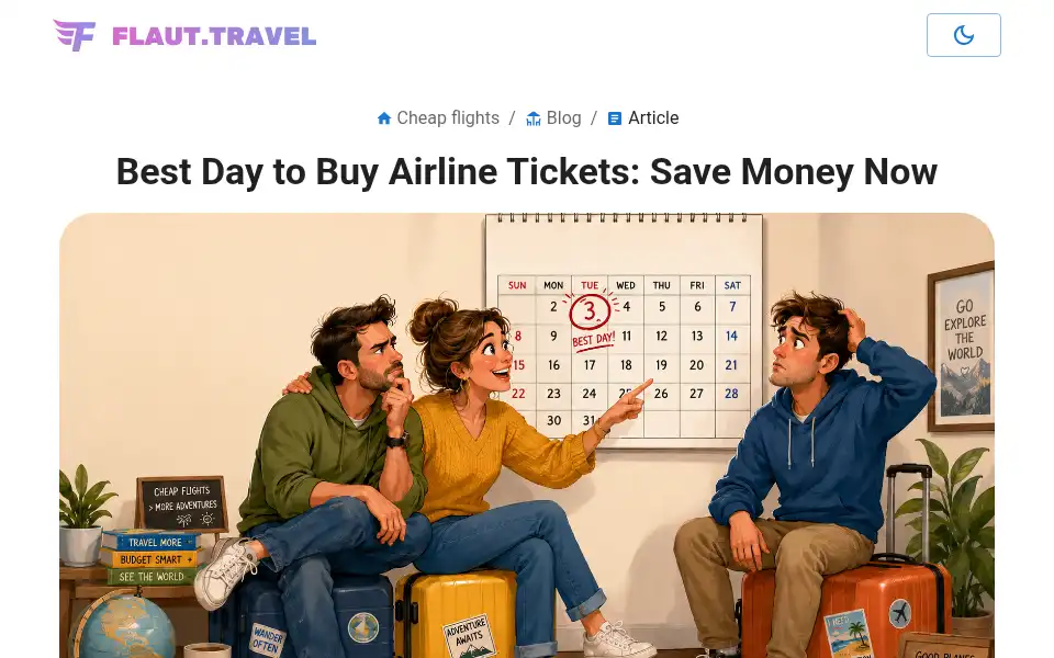 Screenshot of flaut.travel