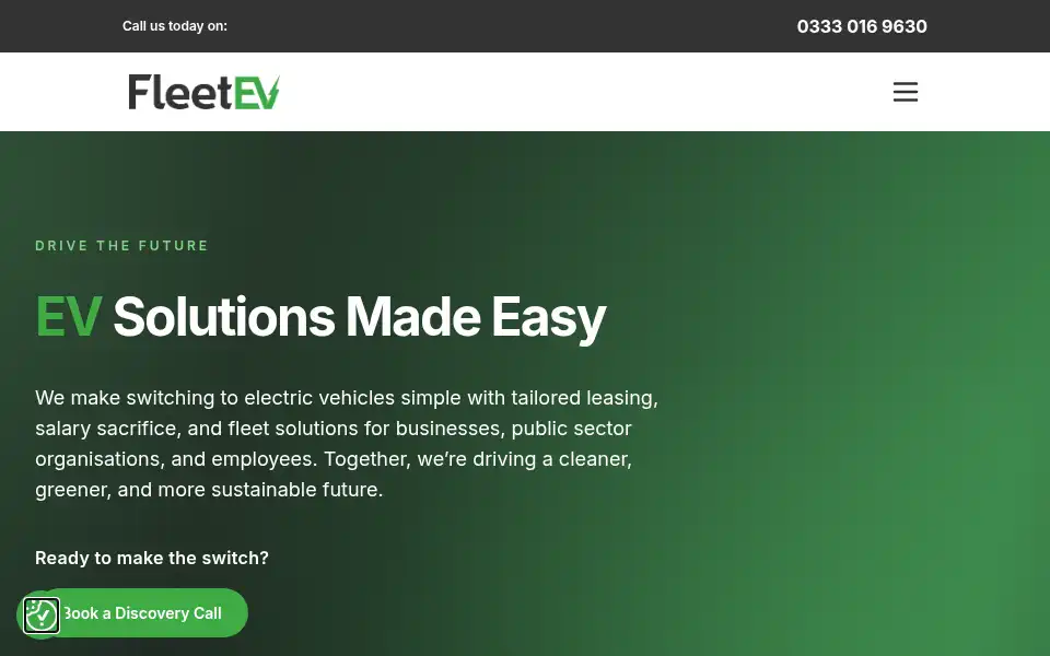 Screenshot of fleetev.com