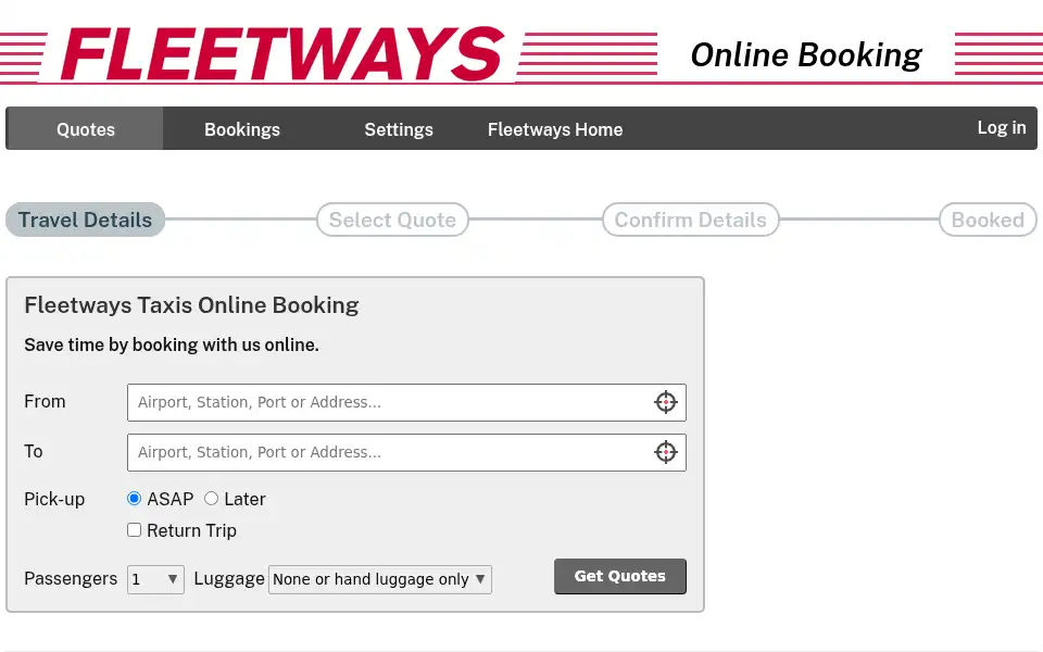 Screenshot of fleetways.co.uk