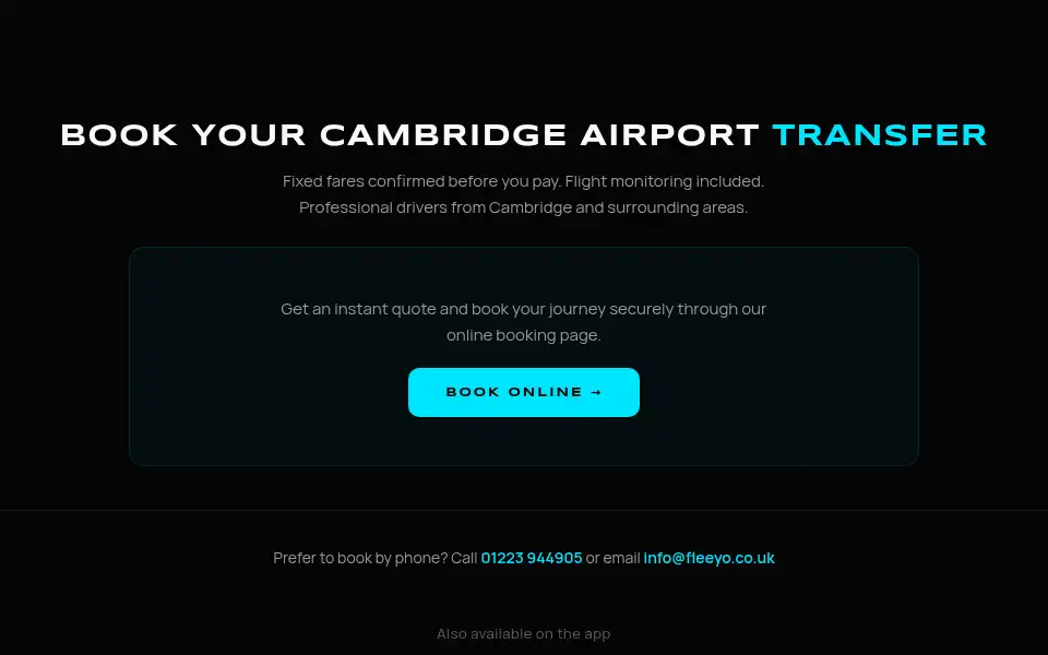 Screenshot of fleeyo.co.uk