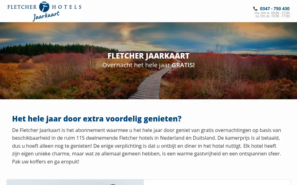 Screenshot of fletcherjaarkaart.nl
