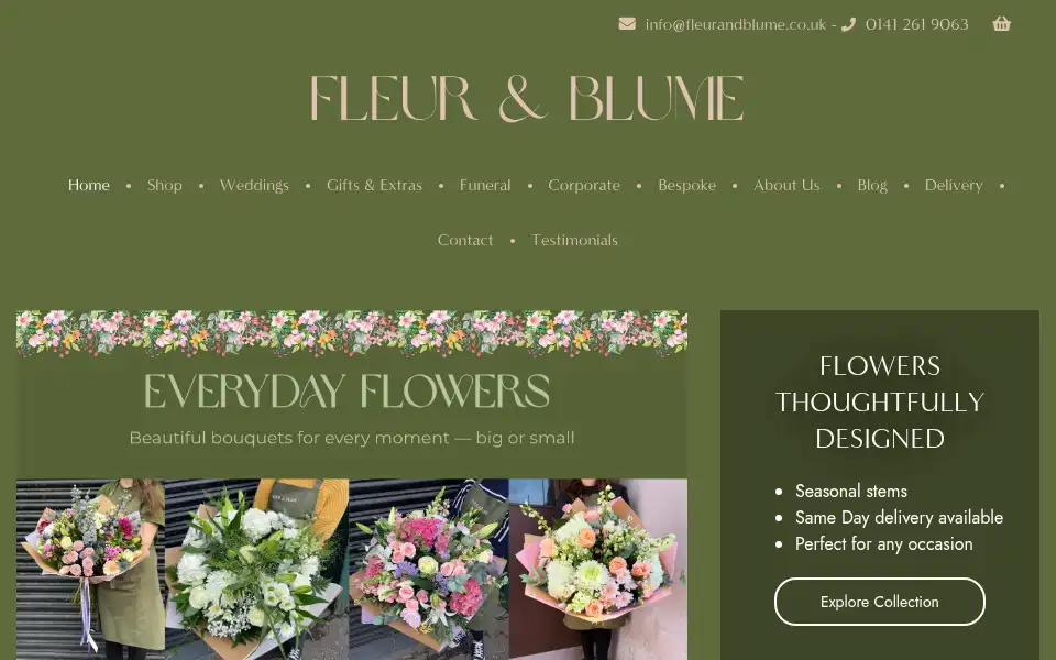 Screenshot of fleurandblume.com