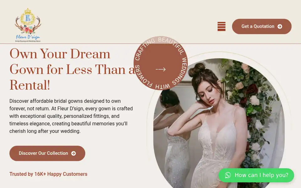 Screenshot of fleurdsign.com