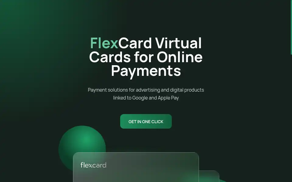 Screenshot of flexcard.cards