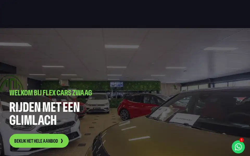 Screenshot of flexcarszwaag.nl