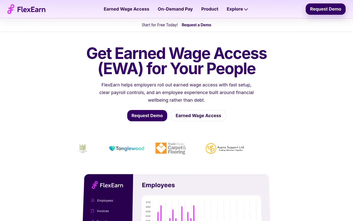 Screenshot of flexearn.com