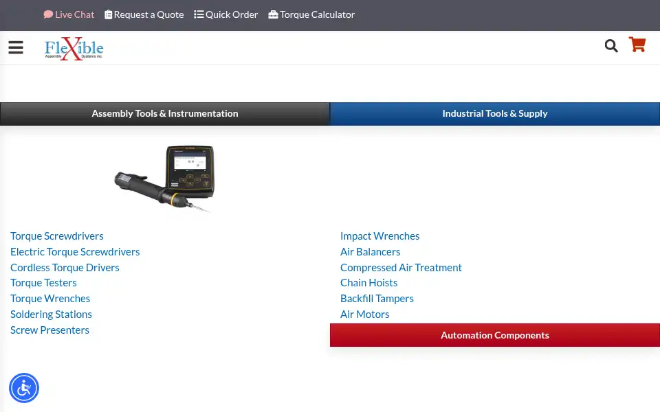 Screenshot of flexibleassembly.com