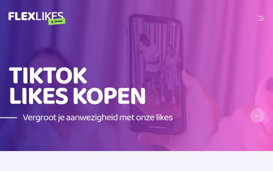 Screenshot of flexlikes.nl