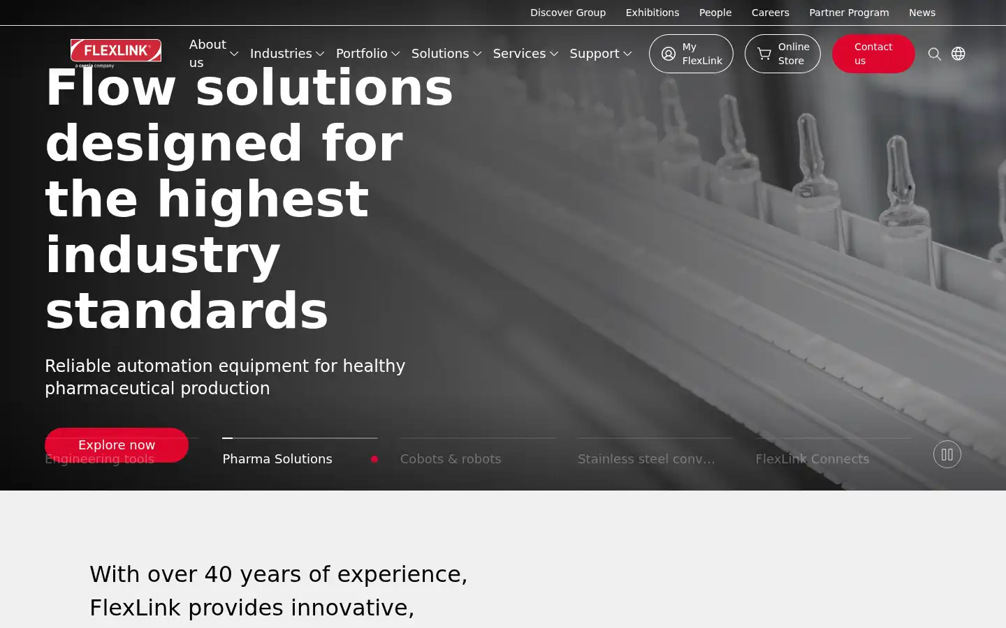 Screenshot of flexlink.com