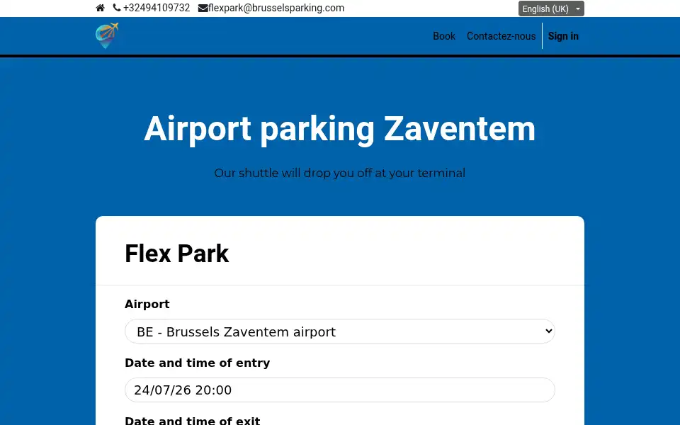 Screenshot of flexpark.be
