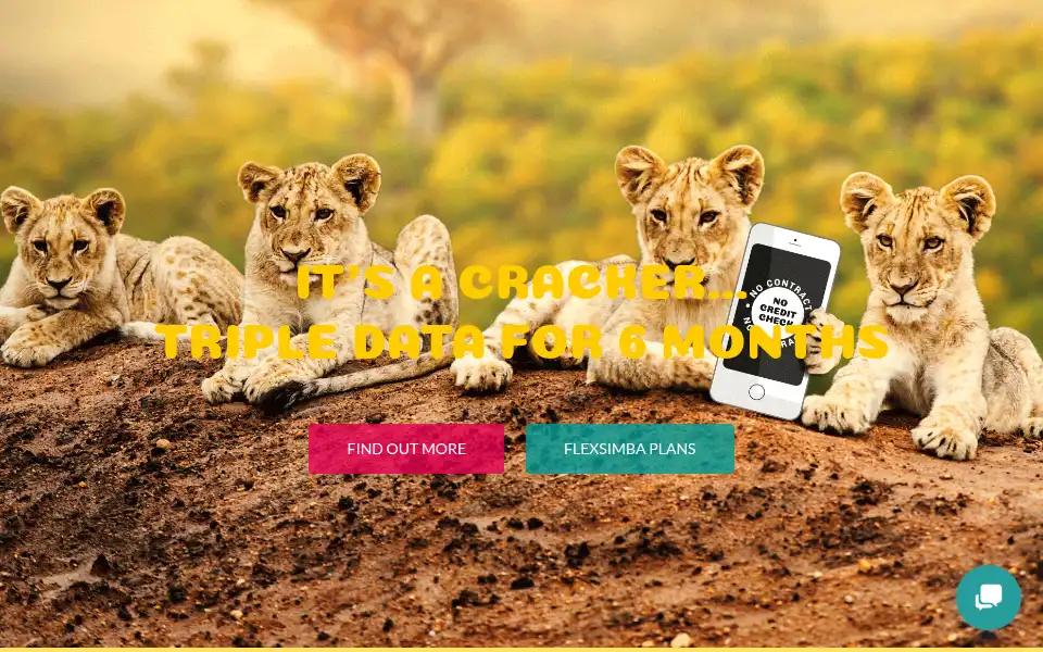 Screenshot of flexsimba.co.uk