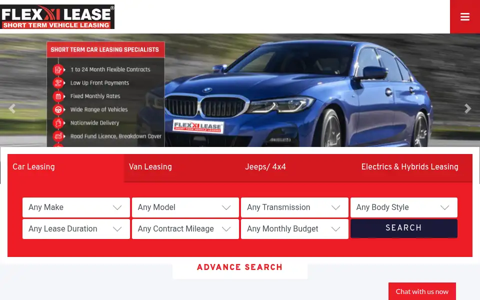 Screenshot of flexxilease.co.uk