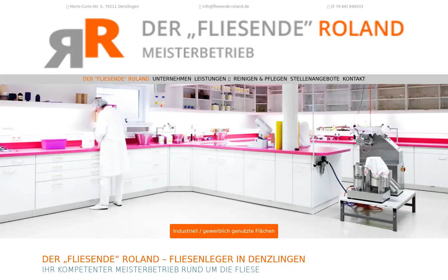Screenshot of fliesende-roland.de