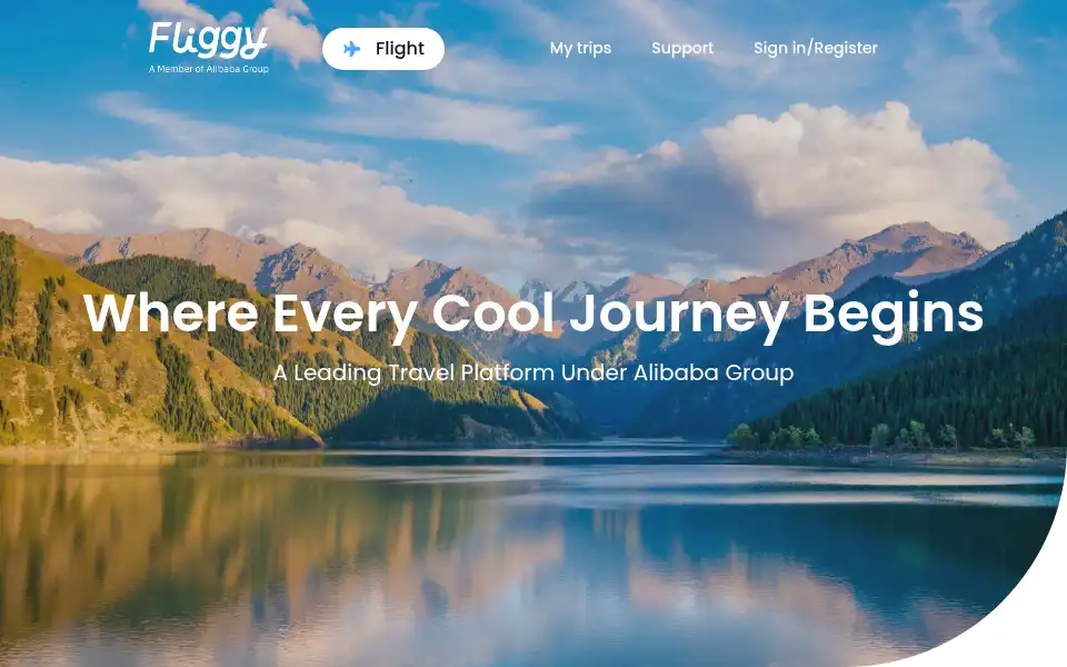 Screenshot of fliggytravel.com